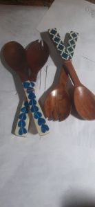 Wooden Spoon And Fork Set For Home, Restaurant