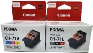 Print Head Canon CH-71L Gy/bk/r Left CH-71R C/m/y Right Set For Canon Pixma G570 G670 Printer