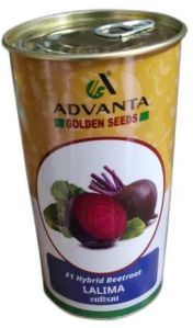 Advanta F1 Hybrid Lalima Beetroot Seeds 99%, Packaging Size : 200 G, Packaging Type : Tin