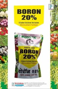 Poorva Boron 20% Micronutrient Fertilizer, Packaging Type : Plastic Bag, Packaging Size : 10 Kg, Standard : Bio Tech Grade