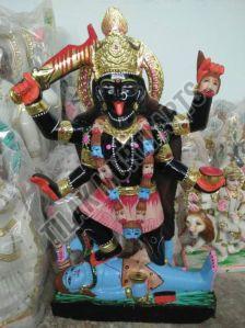 Black Natural Marble Kali Mata Statues, For Home Decoration, Style : Hybrid