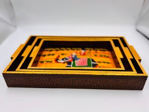 Wooden Painting Tray Set Of 3