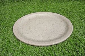 Printed Polished Melamine Marble Chaat Plate, Shape : Round For Catering