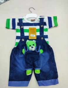 Kids Denim Dungarees