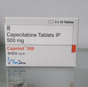 Capecitabine Tablets IP 500 Mg 99%, Grade : Medicine Grade For Hospital, Personal