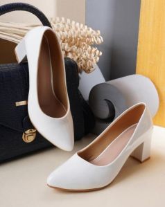 White Patent Pumps