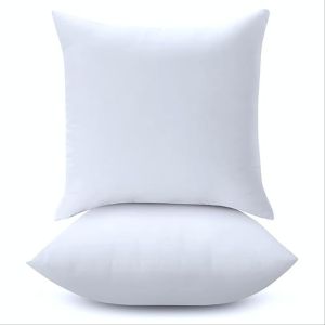 Elite Inn Plain Cotton Cushion Pillow Filler, Color : White, Technics : Handloom For Hotel, Home, Decorative