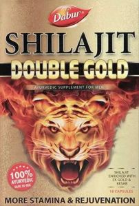 Dabur Shilajit Double Gold Capsules For Erectile Dysfunction, Premature Ejaculation