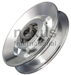 Polished Mild Steel Timing Pulley, Shape : Round