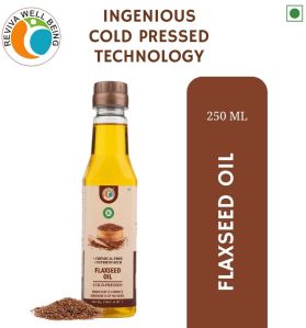 250ml Cold Pressed Flaxseed Oil, Packaging Type : Bottle For Used Cooking, Skincare, Haircare, Promoting Digestion