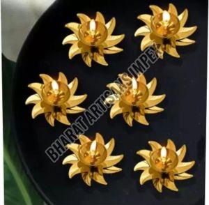 Polished Brass Pooja Diya For Home Decor