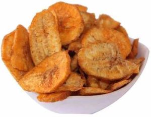 Spicy Banana Chips, Color : Reddish, Packaging Type : Packet For Human Consumption