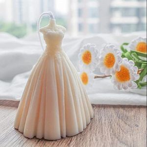 Plain Paraffin Wax Wedding Dress Candle, Color : White, Speciality : Fine Finished, Stylish Design