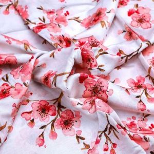 Digital Printed Polyester Fabric, Color : Multicolor, Width : 40-60 Inch For Used Clothing