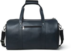 Plain Blue Leather Duffle Bag, Specialities : Attractive Designs, Nice Look For Shoes, Accessories.