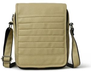 Olive Green Leather Sling Bag 25.5 X 6.5 X 21.5 Cm, Closure Type : Zipper, Specialities : High Quality