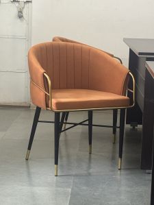 Polished Dining Chair/ Restaurant Chair, Shape : Round