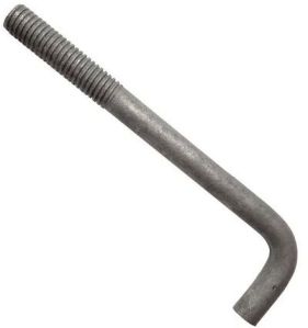 Mild Steel L Bolt, Color : Silver For Fittings