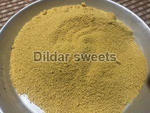 Dildar Sweets Pure Besan Motichoor Laddu Dana, Color : Yellow, Taste : Soft, Packaging Type : Packet