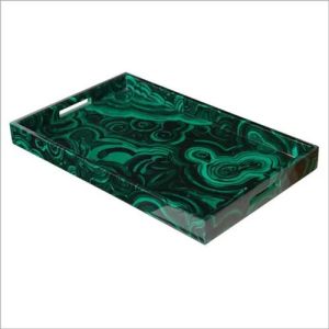 Beautiful Malachite Green Serving Tray