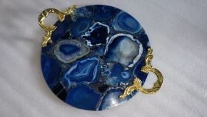 Blue Agate Serving Tray