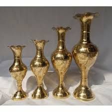 Non Polished Acrylic Brass Flower Vases, Color : Black, Brown, Creamy, Green, Light White, Multicolor