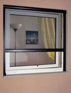 Aluminium Rolling Shutter Mosquito Net, Color : Black For Window