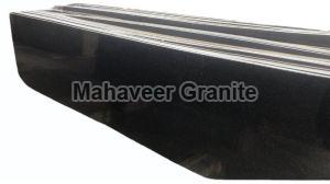 Polished K Black Granite Slab For Flooring