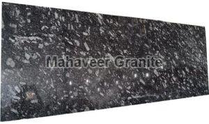 Polished Pearl Black Granite Slab For Flooring