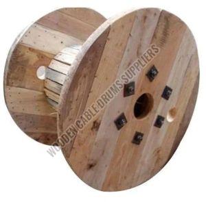 Brown Wooden Drum For Cable Packing Use