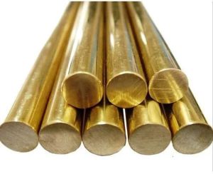 Brass Round Rod, Color : Golden