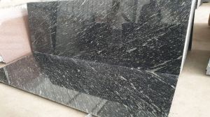 Polished Black Markino Granite Slab Multisizes For Countertop, Flooring