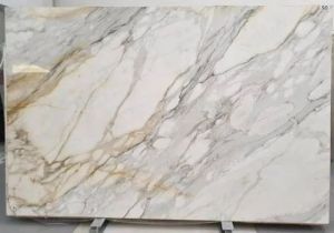 Italian Golden Statuario Marble Slab For Flooring Use