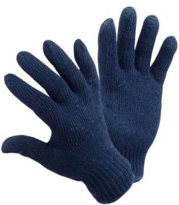 60gm Navy Blue Cotton Gloves All Sizes