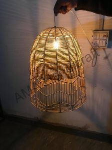 Rattan Pendant Dome Hanging Lamp