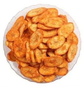 Salty Spicy Banana Chips, Color : Yellow 6months, Packaging Size : 10 Kg