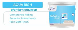 Aqua Rich Premium Emulsion Paint, Packaging Type : Plastic Bucket For Interior Exterior