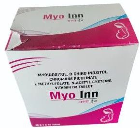 Myoinositol,D Chiro Inositol,Chromium Picolinate L Methylfolate,N-Acetyl Cysteine,Vitamin D3 Tablet