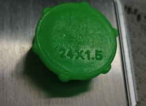 24x1.5 mm Green Plastic BSP Threaded Cap