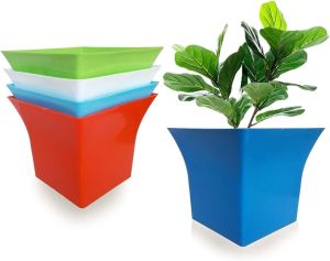 4 Inch Uber Plastic Flower Pot Modern