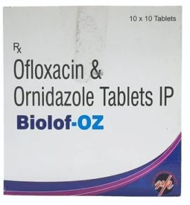 Biolof-oz Tablets, Composition : Ofloxacin Ornidazole