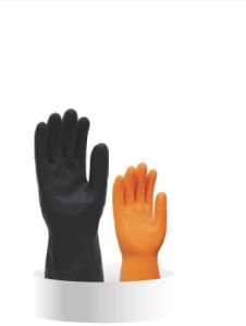 Orange Black Freaking Premium Rubber Hand Glove