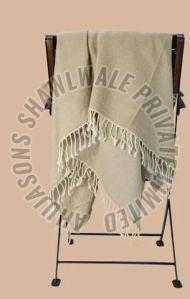 Plain Reversible Woolen Throw 140X200 Cm, Technics : Handloom