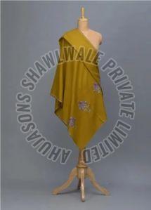 Sku AS00710986 Border Embroidery Pashmina Shawl 100x200 Cm, Gender : Female, Technics : Handloom