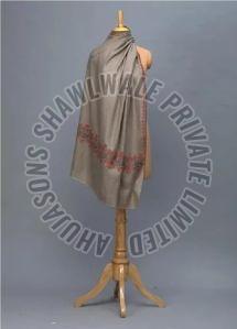 Sku AS00901325 Border Embroidery Pashmina Shawl 100x200 Cm, Gender : Female, Technics : Handloom