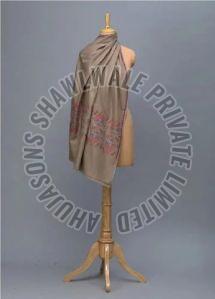 Sku AS00910649 Border Embroidery Pashmina Shawl 100x200 Cm, Gender : Female, Technics : Handloom