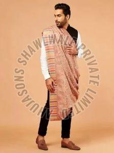 Sku AS01098731 Mens Woolen Shawl 125X250 Cm Party Wear, Technics : Handloom