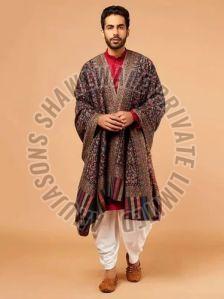 Sku AS01098736 Mens Woolen Shawl 125X250 Cm Wedding Wear, Technics : Handloom