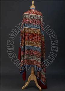 Sku AS01182597 Kalamkari Pashmina Shawl Party Wear 110x220 Cm, Gender : Female