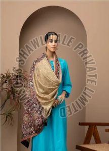 Sku AS01262354 Kalamkari Pashmina Shawl Casual Wear 100x200 Cm, Gender : Female